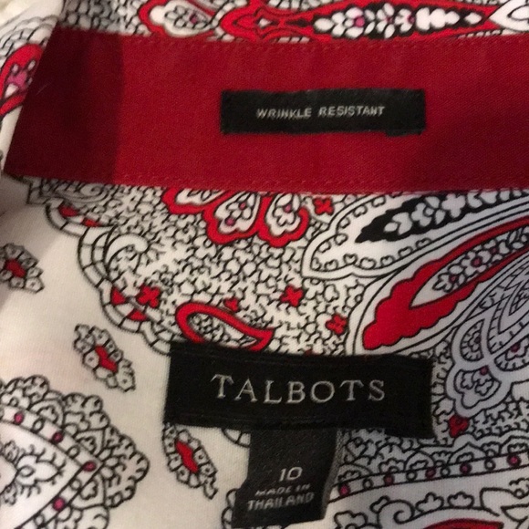 Talbots Wrinkle Resistant Button-down Blouse - Picture 7 of 7